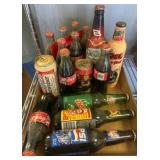 Vintage Soda Bottles and Cans Collection