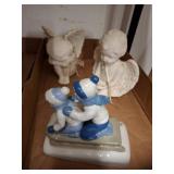 Porcelain Figurines Including Angels and Children
