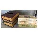 Cookbooks and Decorative Book Box