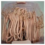 Pink Velvet Hangers with Rose Gold Hooks