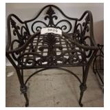 Wrought Iron Decorative Chair, 15x20 Inches