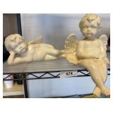 Two Ceramic Angel Figurines