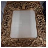 Gold-Tone Ornate Rectangular Picture Frame