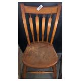 Wooden Spindle-Back Side Chair