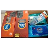 Trash Bags, Disinfecting Wipes, and Cleaner