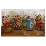 4 Character-Printed Collector Glasses