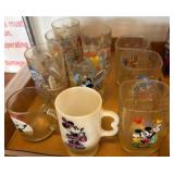 Disney-Themed Glass and Mug Collection