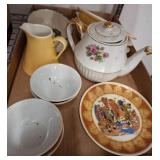 Ceramic Teaware and Serving Dish Set