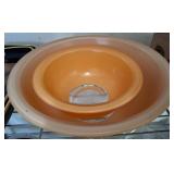 Two Melamine and Glass Mixing Bowls