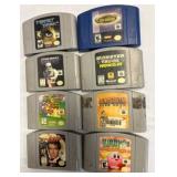 9 Nintendo 64 Game Cartridges