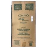2,500 Dart Clear Portion Containers