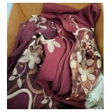 Lot with Table Cloth, Model Ship, and Phone