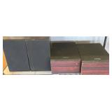 Two Pairs of Shelf Speakers, Yorx and Cerwin-Vega