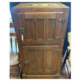 White Mountain Wood Icebox with Metal Hinges