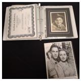 Binder of Signed Photos with Certificates