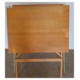 Wood Drafting Table with Adjustable Top