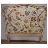 Twin Upholstered Headboard with Bird Motif