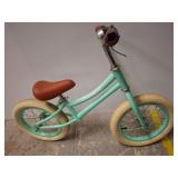 Mint Green Balance Bike with Tan Accents