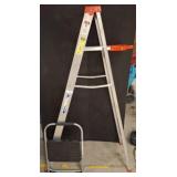Werner 6-Ft Ladder and Small Folding Step Stool