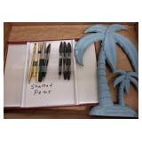 Sheaffer Pens with Palm Tree Figure