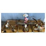 Bald Eagle Figurines, Various Materials