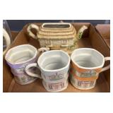 Lenox 'The Lord's House' Teapot And Mugs Set