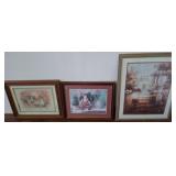 Framed Artwork Featuring Pastoral And Doll Themes