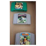 3 Nintendo 64 Game Cartridges