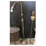 Two Vintage Metal Floor Lamps