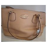 Coach Leather Tote Bag with Dual Handles