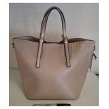 Calvin Klein Light Pink Tote with Gold-Tone Studs