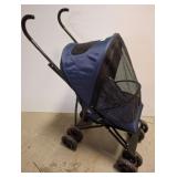 Blue Pet Gear Stroller with Mesh Enclosure