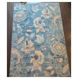 Nourison Tranquil Collection 6x9 Turquoise Rug