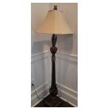 Bronze-Tone Floor Lamp with Pineapple Accents, 64i
