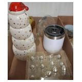 Box Lot With Drinkware, Decor, and Novelty Glasses