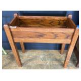 Wooden Planter Box on Raised Stand