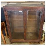 Wooden Display Cabinet with Glass Doors