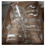 Clear Glass Stemware, Boxed