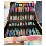Zip Binder Case With Assorted Gel Pens