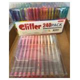 Shuttle Art Glitter Gel Pens, 240-Pack Set