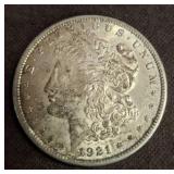 1921 Morgan Silver Dollar Coin