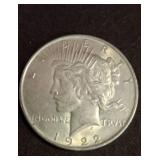 1922 Peace Silver Dollar Coin