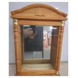 Wooden Wall-Mount Display Case with Glass Front