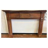 Wooden 90-Inch Fireplace Mantle