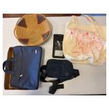 Bags and Woven Basket