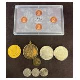 Coins with Commemorative Medallions