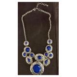 Ruby Rd. Silver-Tone Necklace with Blue Accents