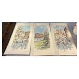Three Rome-Themed Art Prints