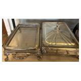 Silver-Plated Serving Dishes with Lids