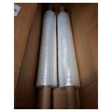 Two Rolls of Clear Stretch Wrap Film